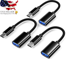 USB C to USB 3.0 Adapter 3 Pack , USB C Male to USB Female OTG Cable for i  ga