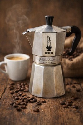 Bialetti Moka Express 2 Cup Espresso Maker Made in Italy Stovetop Coffee Pot...