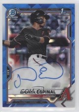 2021 Bowman Sapphire Edition Chrome Prospects Jeferson Espinal Auto yj7