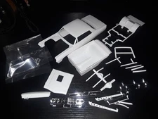 1/25 scale Model car parts AMT 65 chevelle funny car body chassis interior