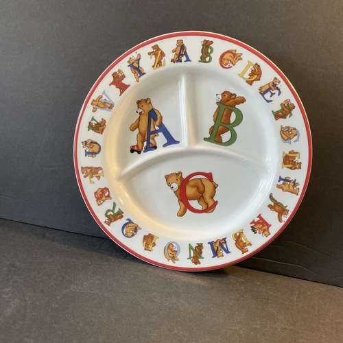 1994 Tiffany & Co. ALPHABET BEARS ABC Divided Plate  - Unused MINT