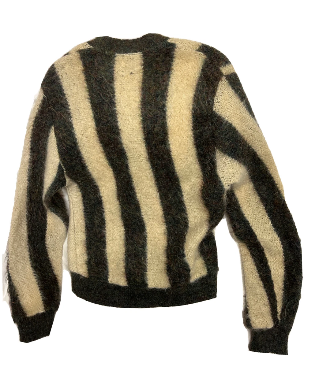 VTG 60s Mohair Cardigan Sweater Sears Kurt Cobain Size L *Holes