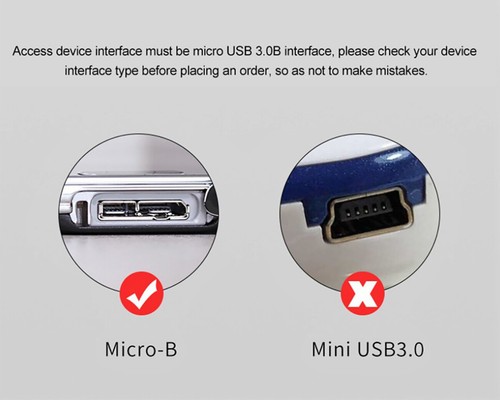 Câble USB 3.0 mâle A à Micro B pour disque dur externe HDD SSD 45cm - Imagen 5 de 5
