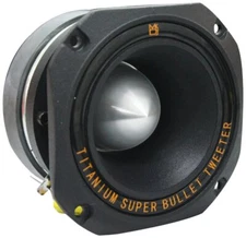 MR DJ HDT1000B 4" 1000W Black High Compression Titanium Bullet Super Tweeter
