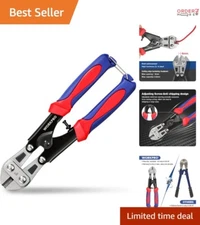 Mini Bolt Cutter 8-Inch Alloy Steel Heavy Duty Snips for Electrical Work