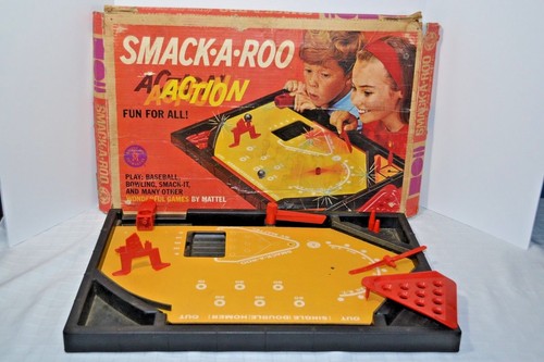 Mattel Smack-A-Roo in Original Box Baseball Bowling Smack It 1964 Vintage