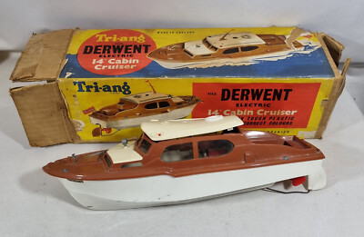 Vintage Triang Derwent elektrischer 14'' Cabin Crusier, verpackt, Sammlerstück