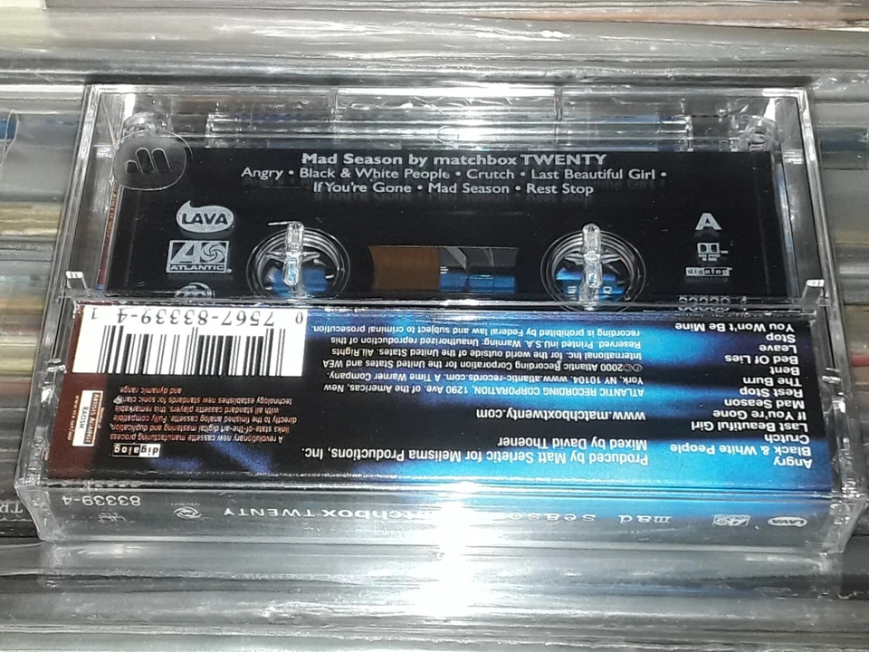 RARE MATCHBOX TWENTY MAD SEASON CASSETTE USA EDITION HYPE STICKER  STILL SEALED Foto 2 de 4