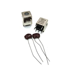 ( 2 PCS ) TOKO 455KC IF Transformer Coils Plus 2 270pF Mica Capacitors    455kHz
