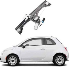 Front Left Driver Side Window Regulator Assembly W/Motor Compatible with Fiat 50