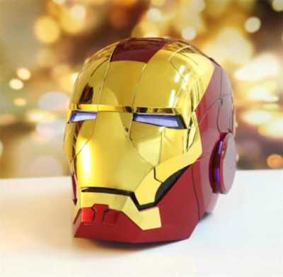 US Ship Cosplay AUTOKING Iron Man MK5 Helmet 1:1 Wearable JARVIS Voice Control