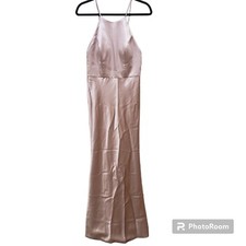 Jenny Yoo Collection Womens Satin Maxi Dress Cocktail Bridesmaid  Size 6