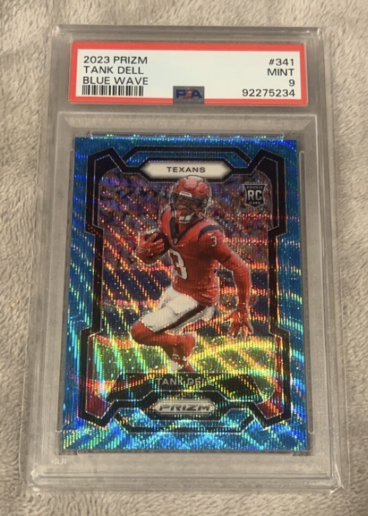 2023 Panini Prizm #341 Tank Dell Blue Wave Prizm RC 57/199
