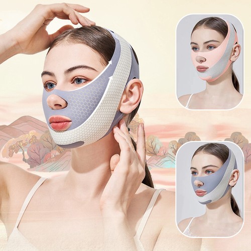 Reutilizable V Line Cinturón Lifting Facial Antiarrugas Adelgazante Doble Mentón Reductor Mascarilla - Imagen 12 de 16