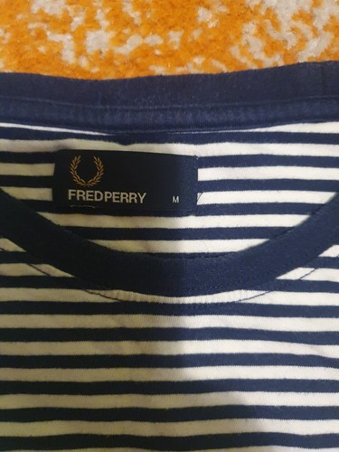 Fred Perry Stripe T-Shirt SIZE M - Picture 2 of 4