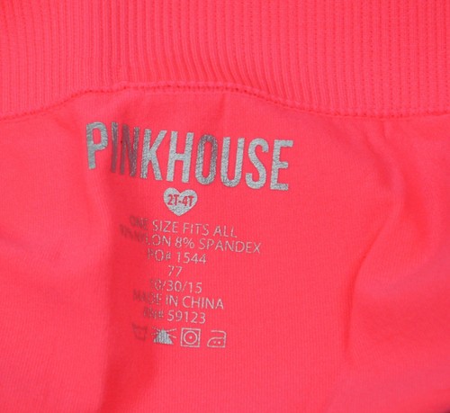 Pink House Big Girls' 2T-4T Seamless Full Length Legging Pant Stretch Neon Coral - Picture 5 of 6