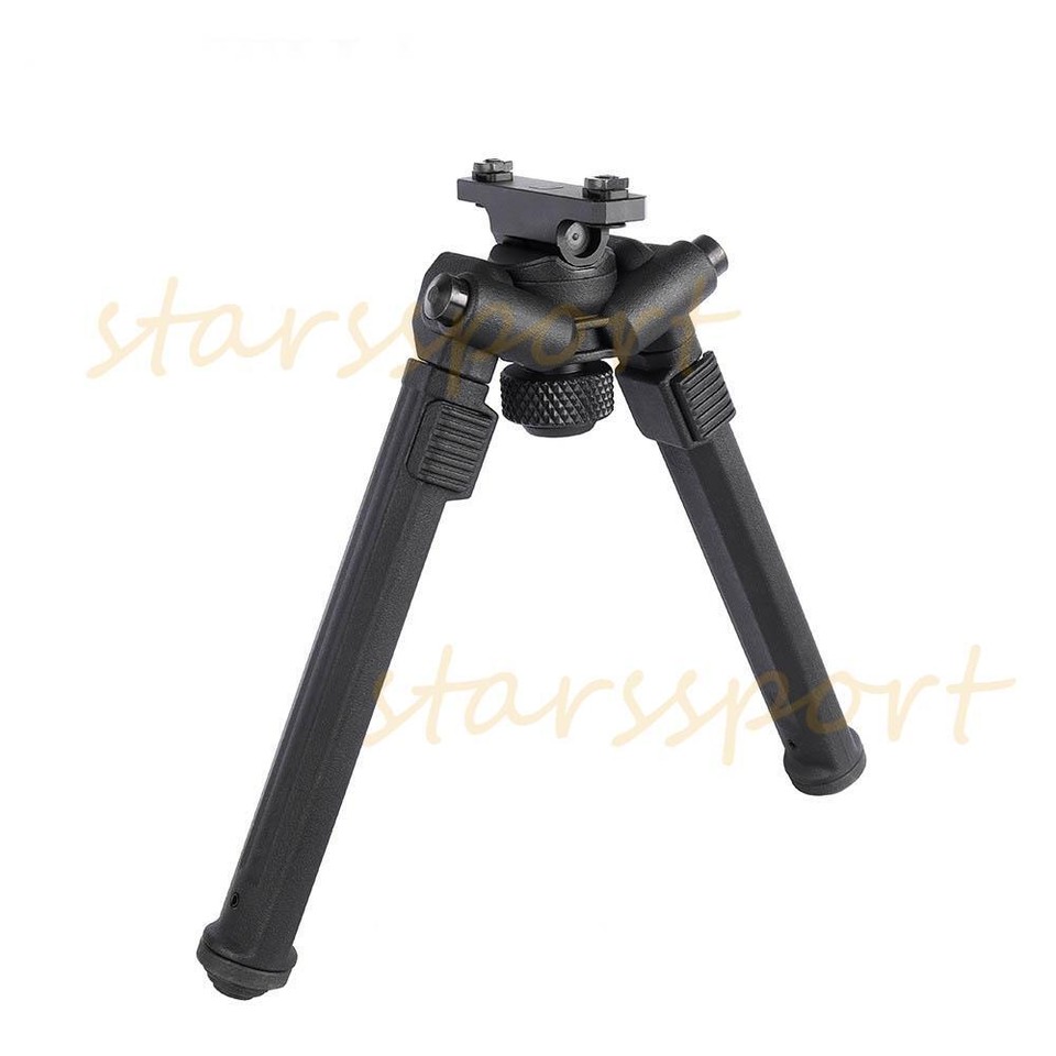 M-lok Rifle Bipod Tactical Adjustable Bipod Mount Rail Mount Aluminum 6 ...