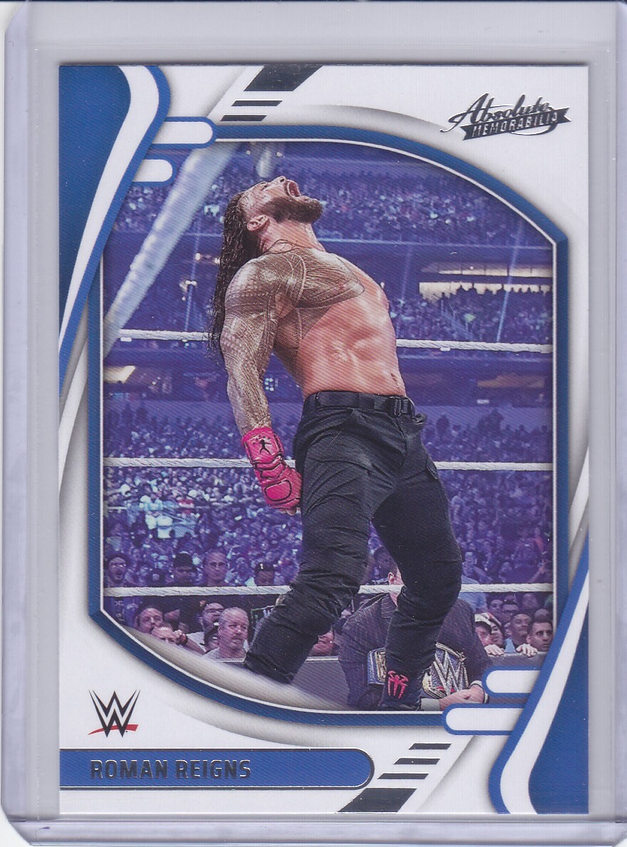 ROMAN REIGNS ( ABSOLUTE MEMORABILIA Base Card #127 ) 2022 ROMAN REIGNS ( ABSOLUTE MEMORABILIA Base Card #127 ) 2022