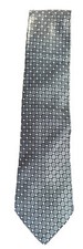 Tommy Hilfiger Tie Men’s Green Blue And Geometric 100% Silk Made In USA Vintage