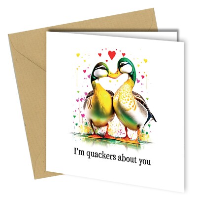 #358 Enten Quäker über dich Karte/Valentinstag/Jubiläum/Frau/Freundin
