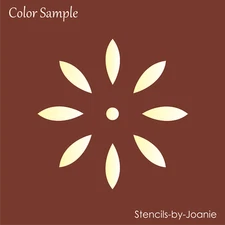 Motif Stencil 4" Flower Colonial Folk Art Porch Country French Floor Cloth Signs