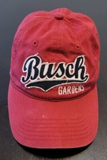 Maroon Busch Gardens Park Hat Cap Red Rollercoasters Zoo Adjustable Strap