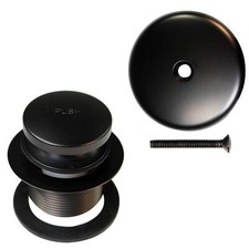 Westbrass D93-62 1-1/2" Coarse Thread Tip-Toe Bathtub Drain Plug Trim Set wit...