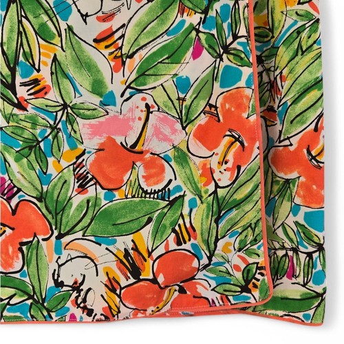 Island Republic Reversible Floral Wrap Skirt Resort Tropical Jungle Print Size 4 - Picture 5 of 13