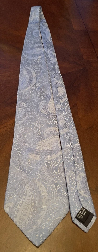 Corbata de cuello para hombre Izod azul 100 % seda hecha en China Foto 3 de 4