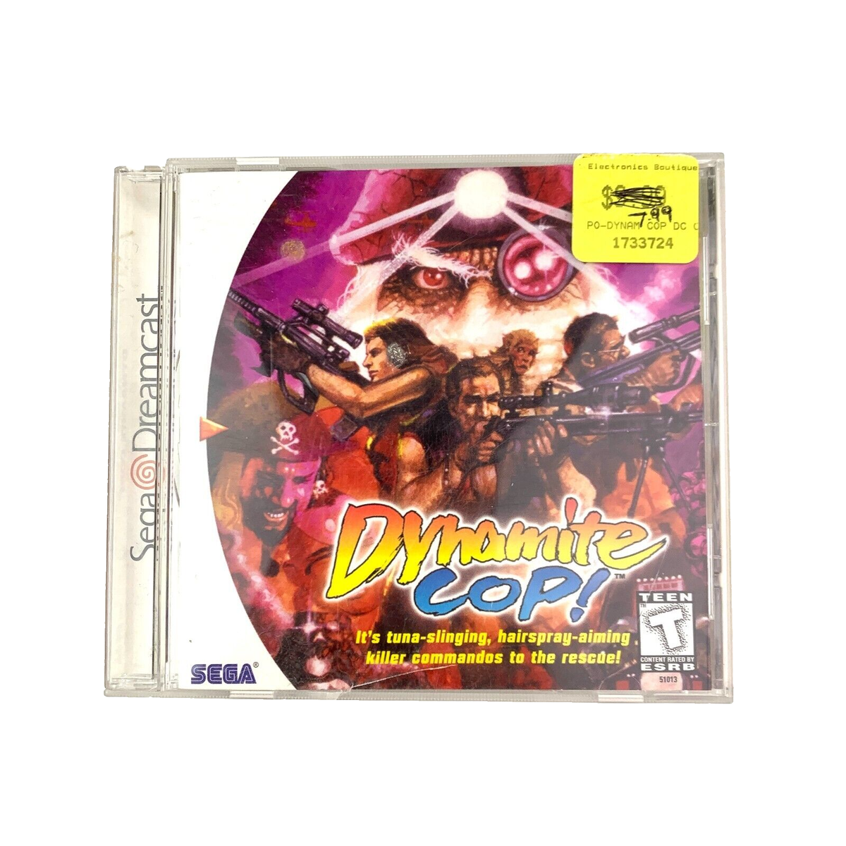 Sega Dreamcast 1999 Dynamite Cop! PC Disc Video Game Complete