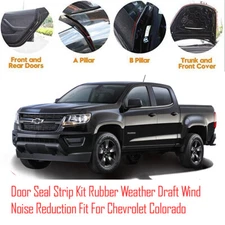 Door Seal Strip Rubber Weather Draft Wind Noise Reduction For Chevrolet Colorado