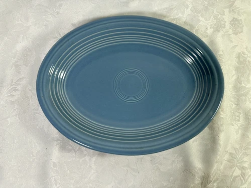 Fiestaware Large Oval Serving Platter Periwinkle 11 1/2” Microwave Safe