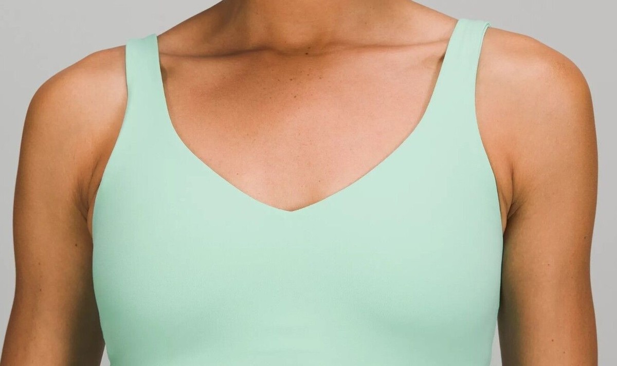 NEW Women Lululemon Align Cropped Tank Top Wild Mint Size 6