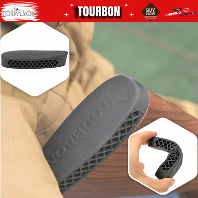 Recoil Pad Rifle Buttstock Pad Shooting Protection Shoulder Pad in Black-USASHIP