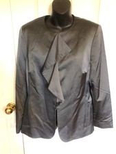 Doncaster Wool Viscose Blend Steele Gray Jacket Blazer Sz12