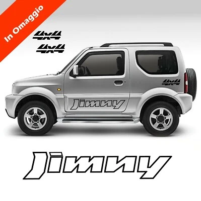 WORLDCUSTOMCHOPPER Adesivi Stickers fuoristrada Suzuki Jimny Off Road laterali portiere + omaggio