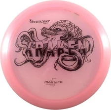 Divergent Discs Kraken - MaxLife Understable Disc Golf Fairway Driver (Pink)
