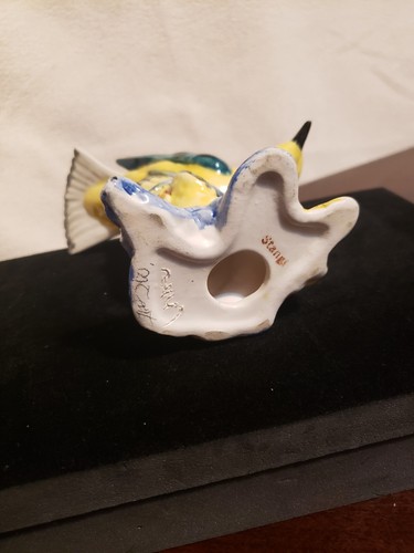Vintage Stangl Art Pottery Birds 3447 Yellow Kentucky Warbler Bird Figurine - Picture 6 of 7