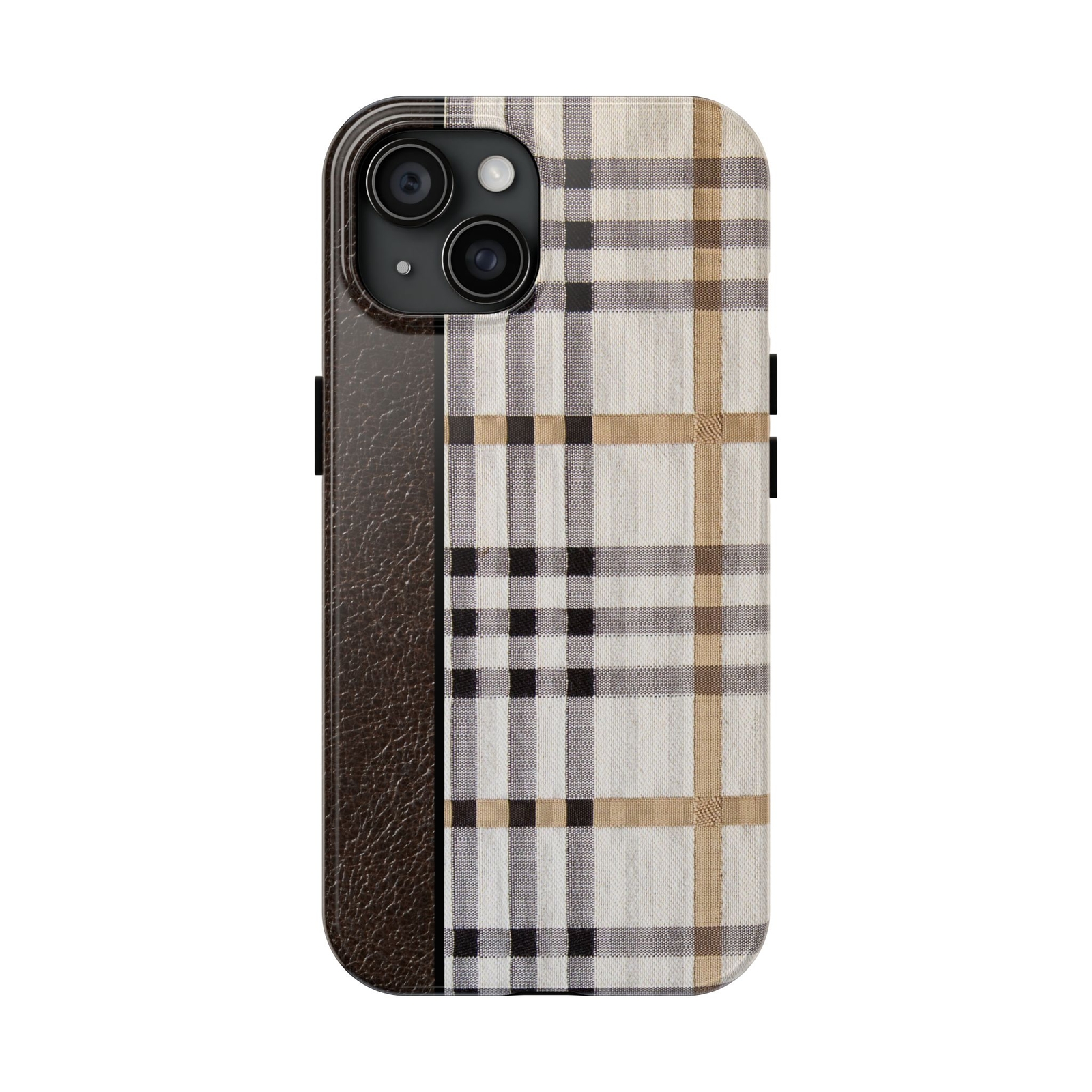 **Durable Brown Stud M2 Case - Shockproof Rugged Phone Cover**  