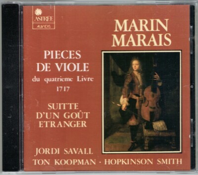 Marin MARAIS Pieces de Viole du Quatrieme Livre 1717 JORDI SAVALL TON KOOPMAN CD