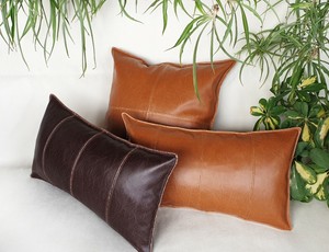 leather pillows