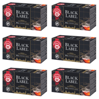 Teekanne - Black Label - NatüRliche Schwarzer Tee - 6 X 20 Teebeutel