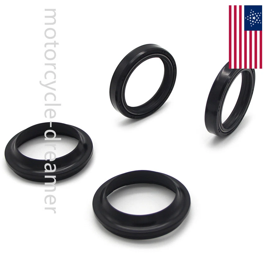 For Kawasaki Fork Dust Wiper Seals Kit VN1600A 2003-2008 ZRX1200R 2001-2006 Foto 4 de 4