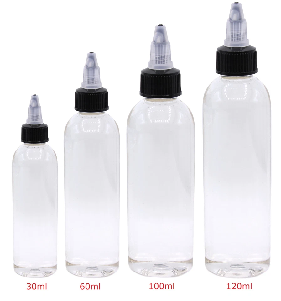 Liquidflasche PET Liquid Base Flasche Bottle Twist Cap Dropper 30/60/100/120ml