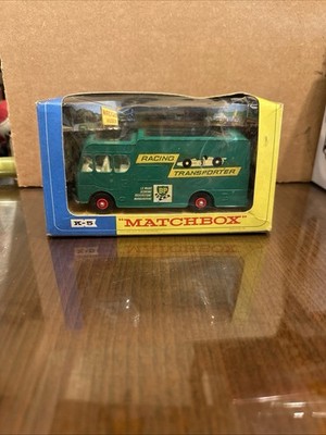 MATCHBOX  LESNEY  #K-5 BP RACING CAR TRANSPORTER VINTAGE IN BOX VERY GOOD 