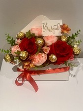MADE TO ORDER  EID/BIRTHDAY GIFT HAMPER FILLED chocolates and artificial flowers