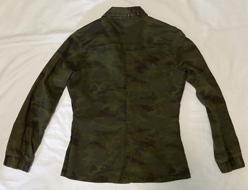 Veste camouflage vintage Joy Staz femme taille 8 patchs cloutés - Photo 2/7