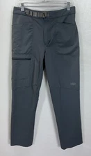 REI Co-Op Semi Fitted Men's 32 X 30 Gray Water Resistant Hiking Pants gorpcore