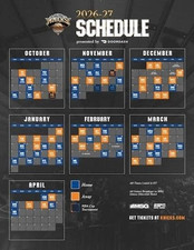 New York Knicks 2026-27 Preseason NBA Schedule Home Decor Poster