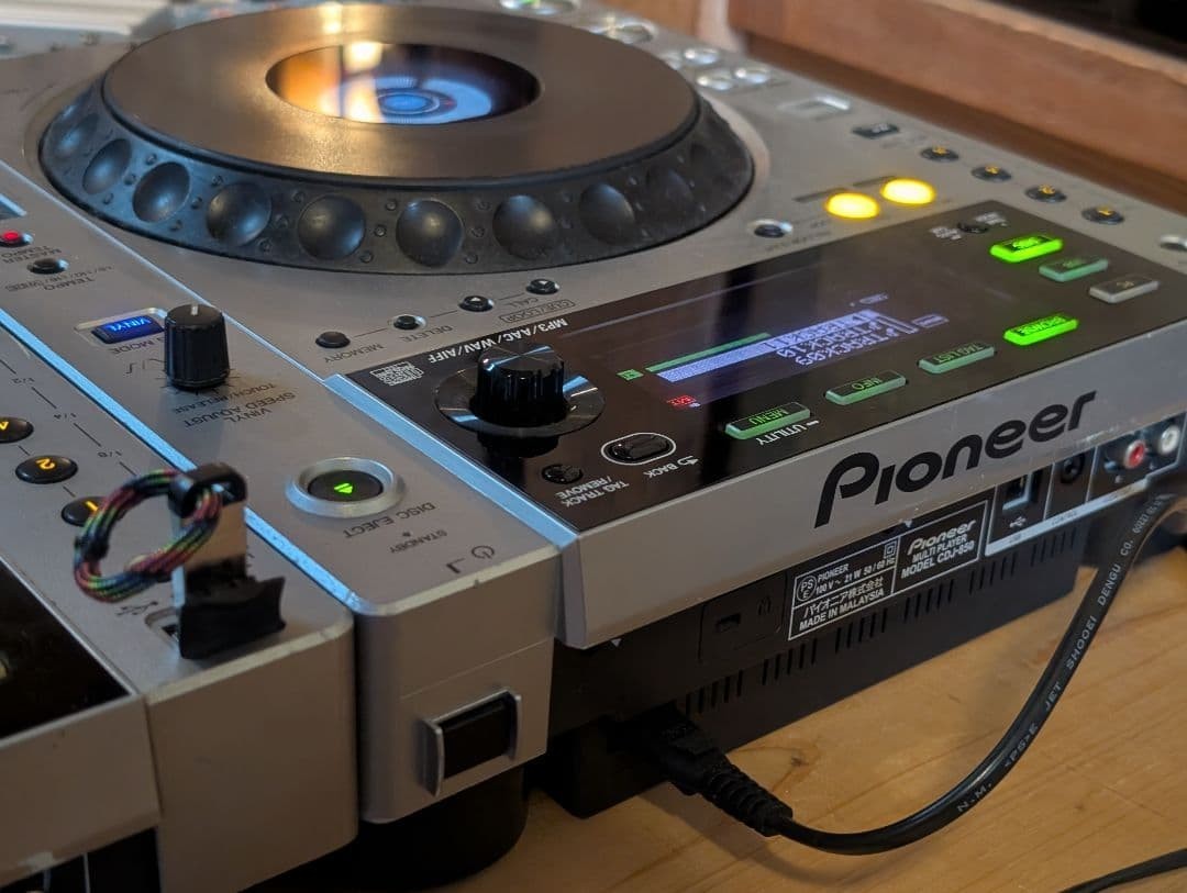 Pioneer DJ CDJ-850 Silver Pair Digital Turntable Multi Player